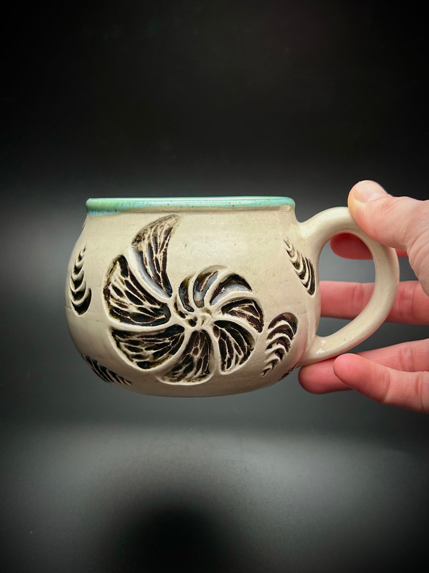 fossilized mug