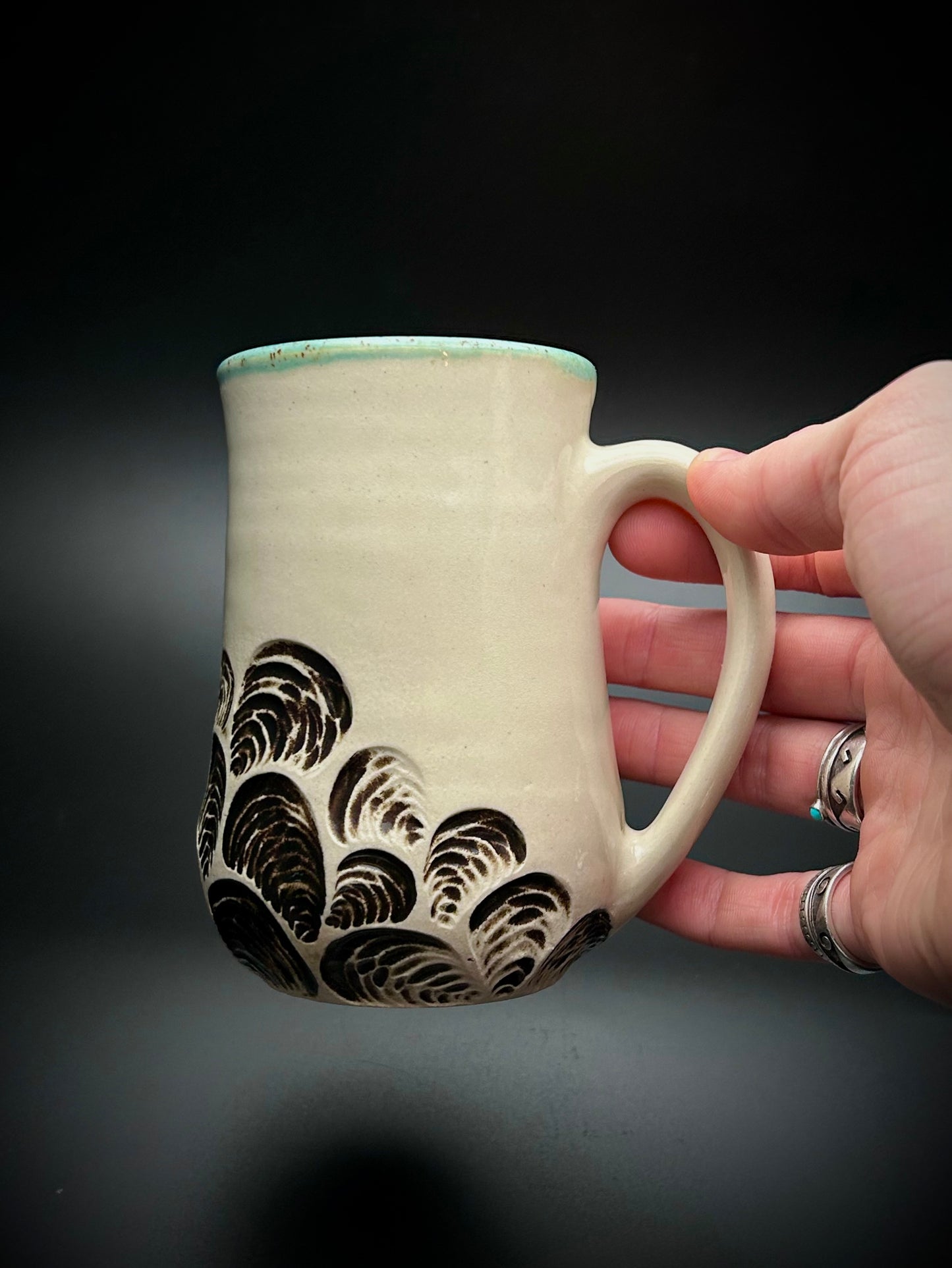 gothic mussels mug