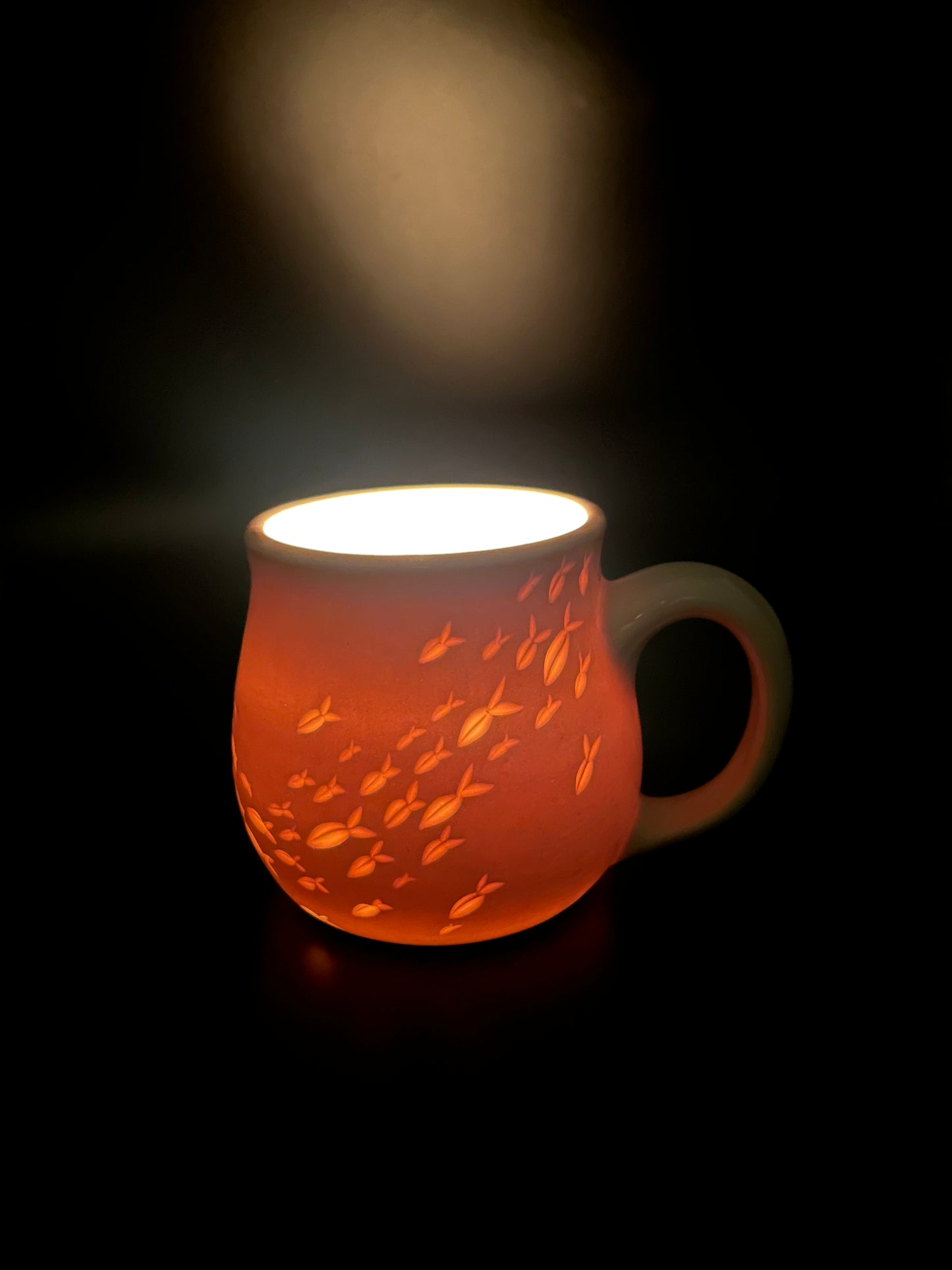 bait ball porcelain mug