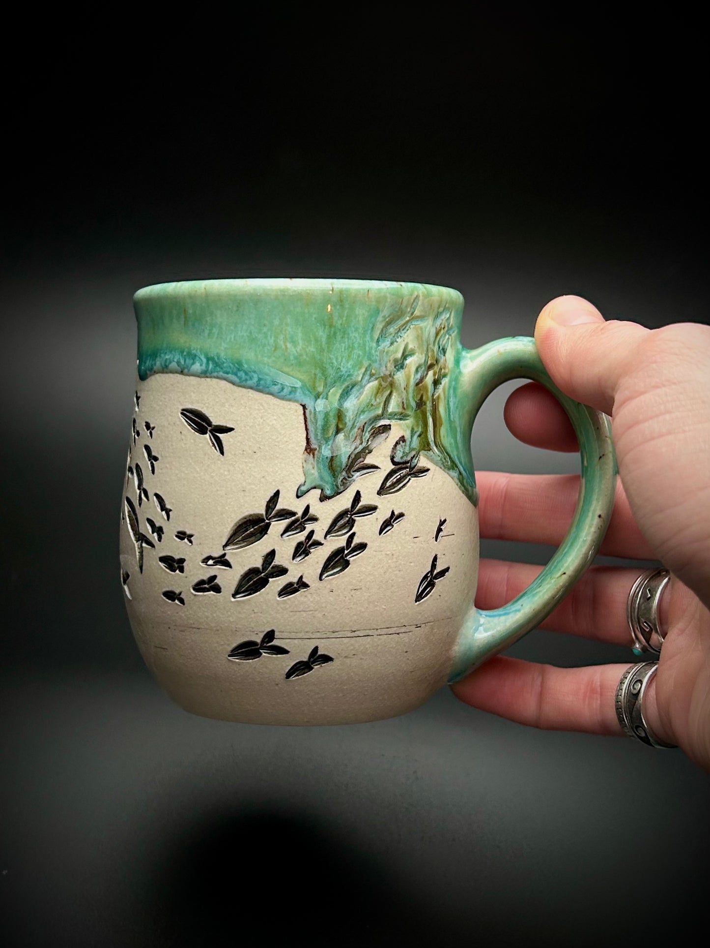 fish from the deep bait ball mug- the shallows