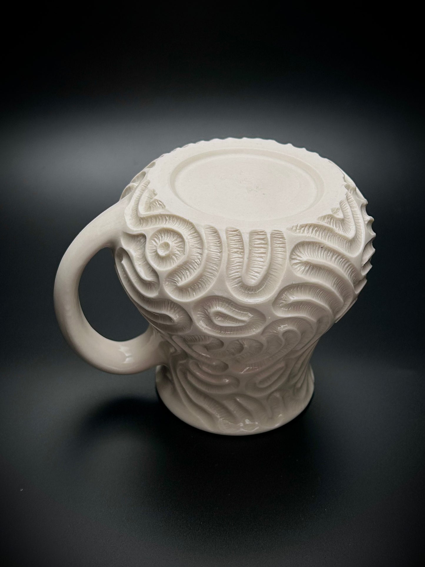 brain coral porcelain mug