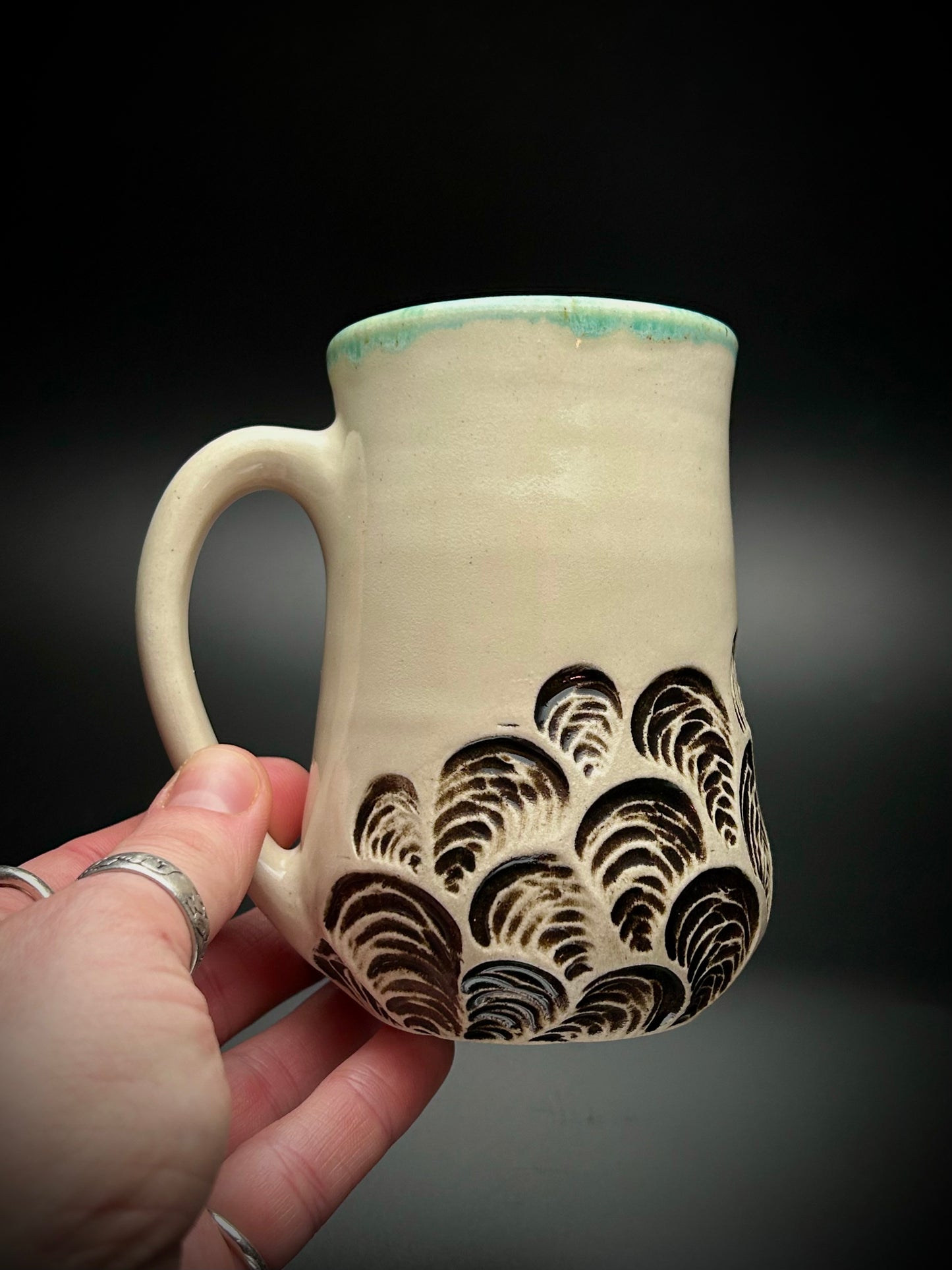gothic mussels mug