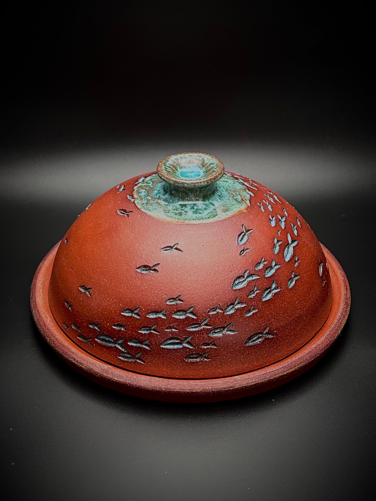 bait ball butter dish