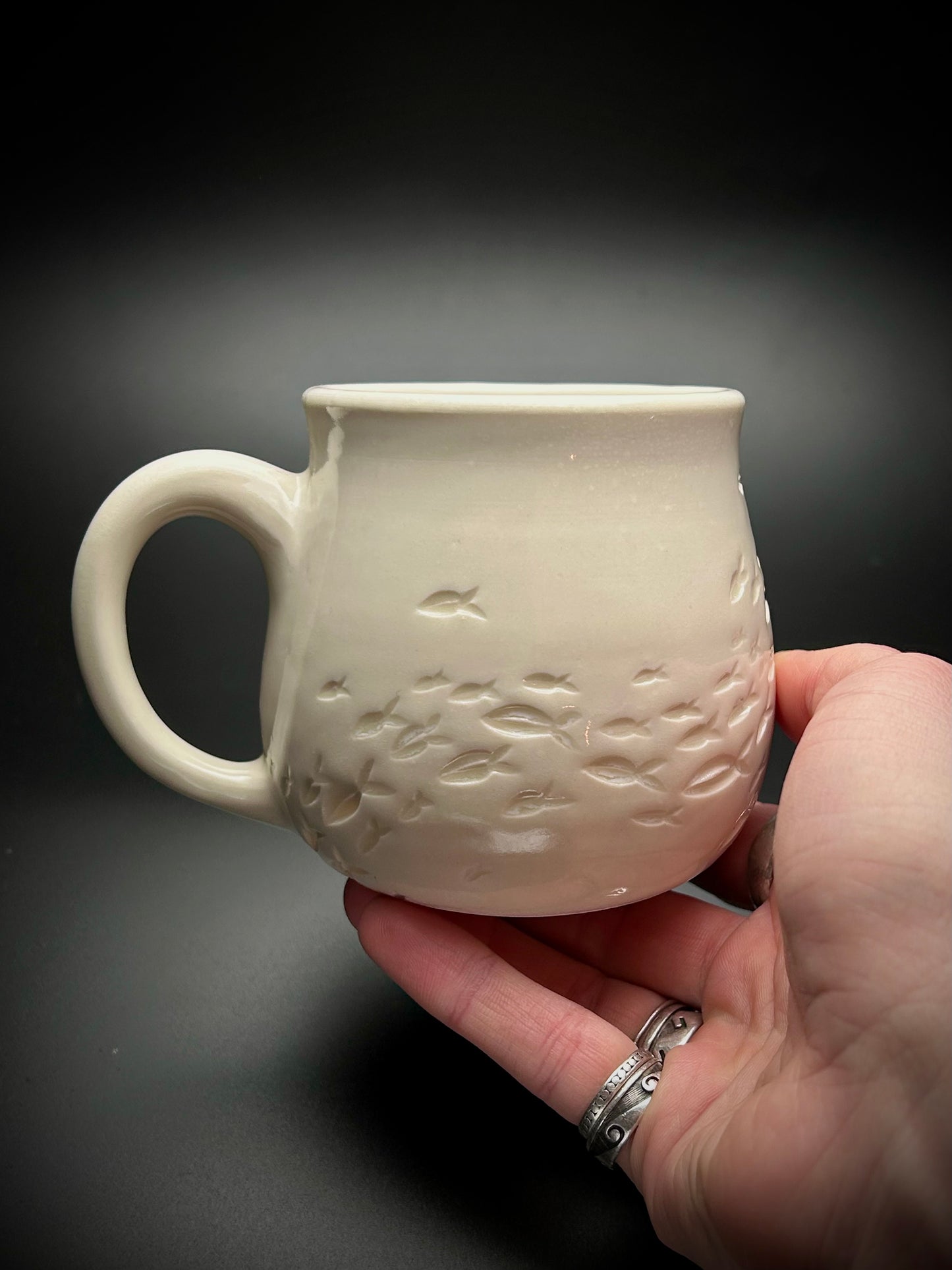 bait ball porcelain mug