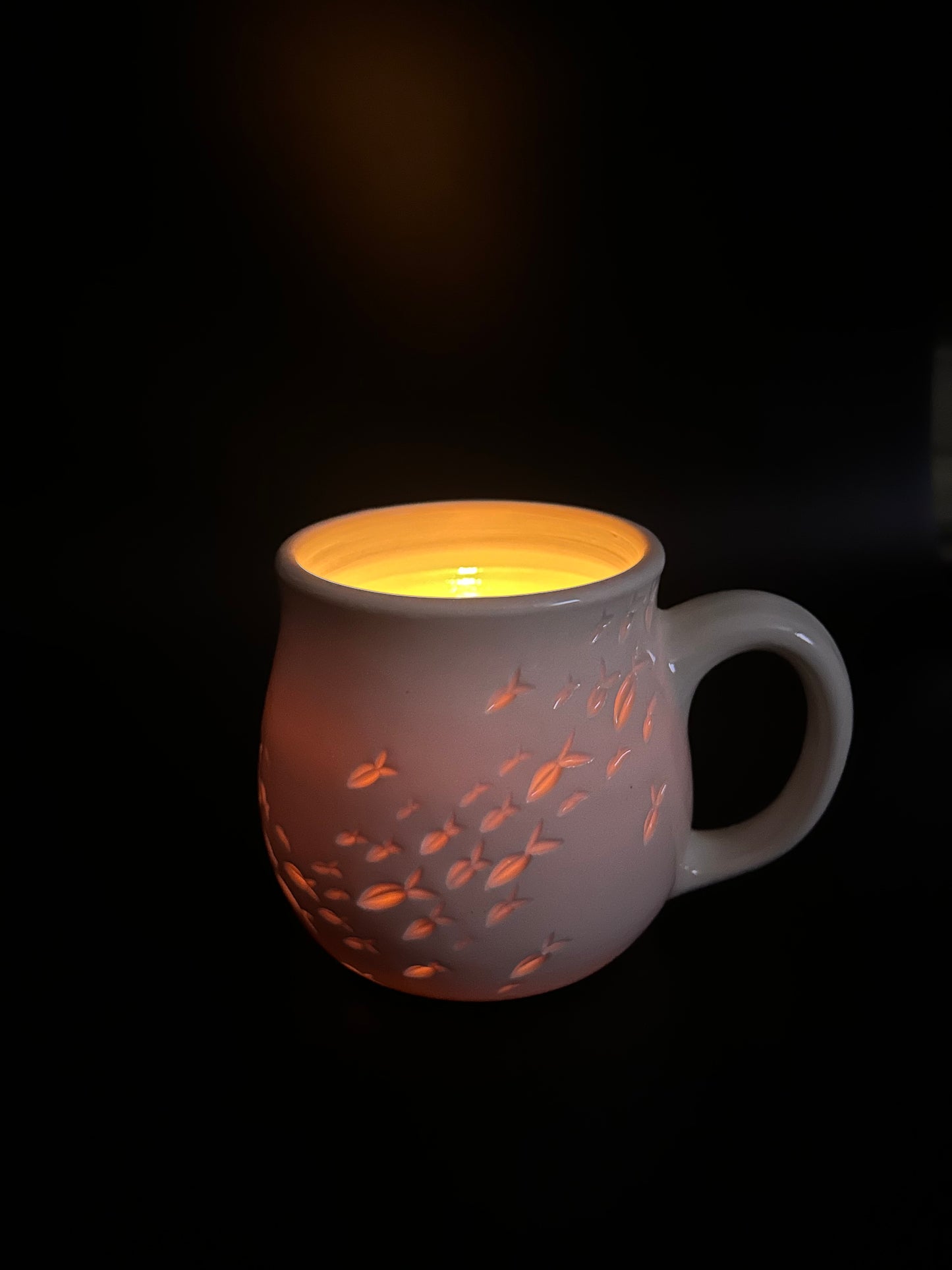 bait ball porcelain mug