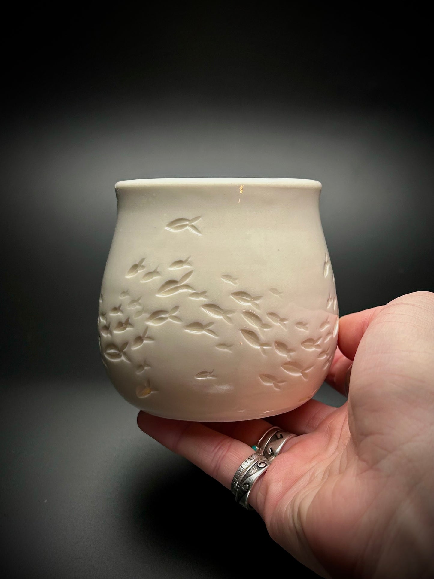 bait ball porcelain mug