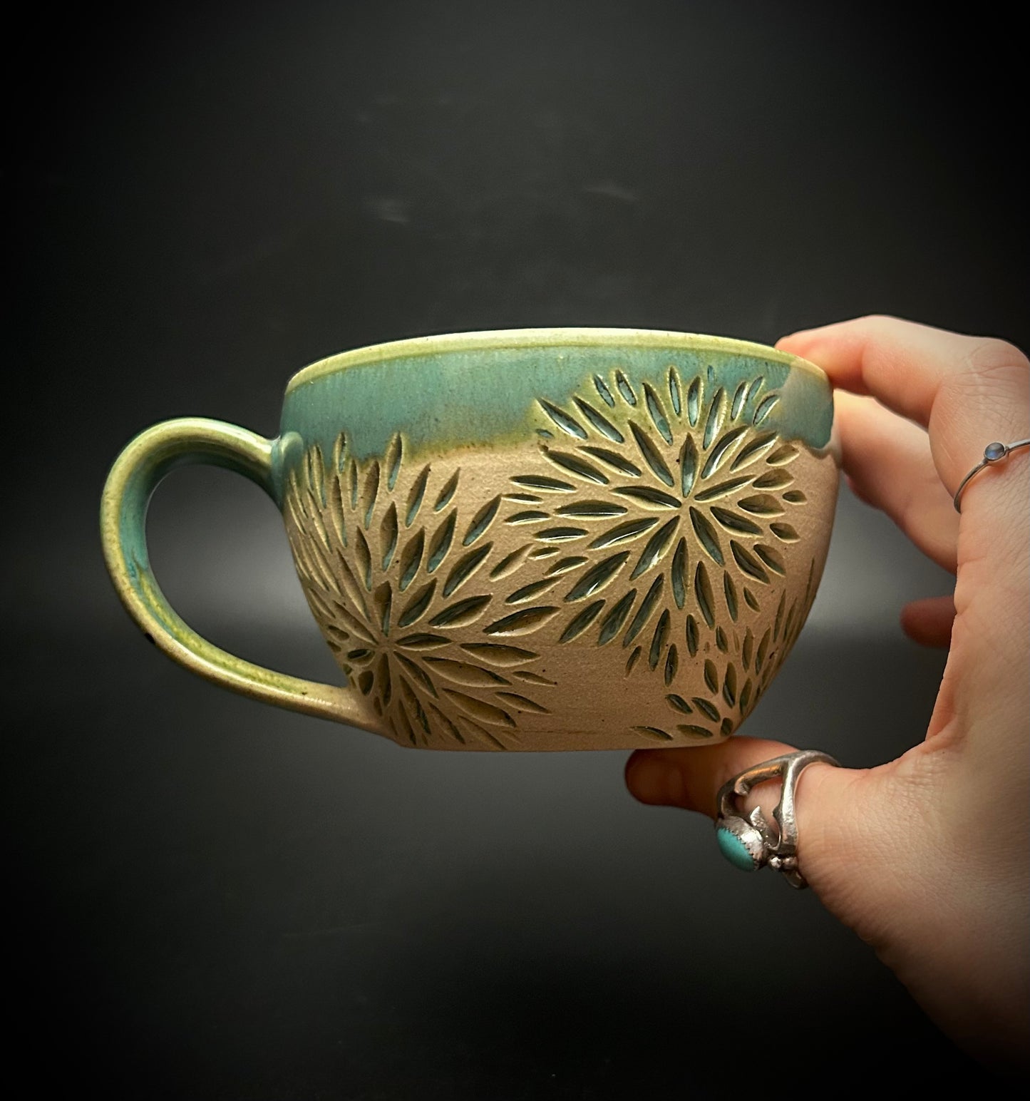 lichen burst mug