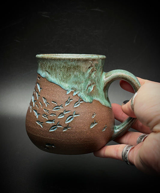 bait ball mug- the reef