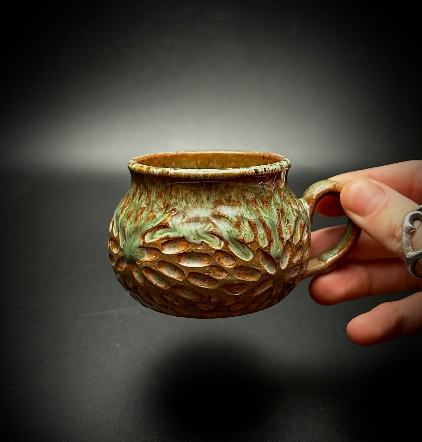 mossy espresso mug